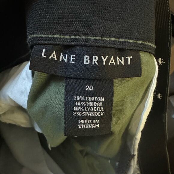 Lane Bryant Womans Sz 20 Plus Pants Green Comfort Waist Pockets - Picture 6 of 9